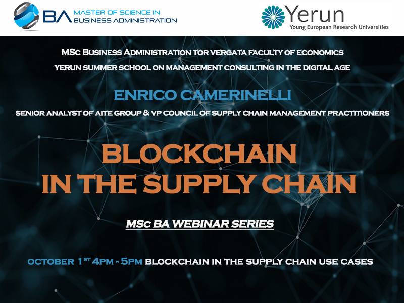 Blockchain in the supply chain use cases